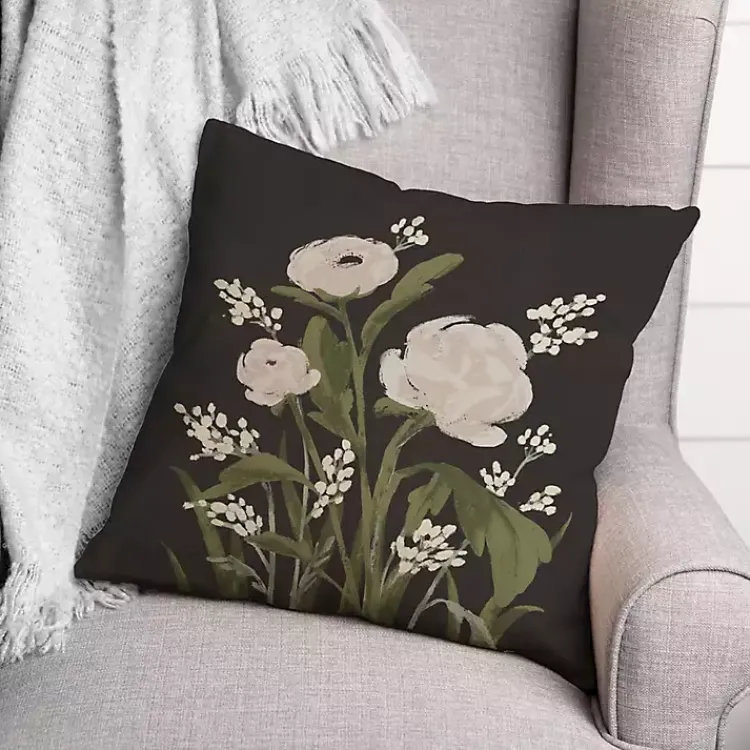 Outdoor Cushions & Pillows-Kirklands Home Floral Bloom II Indoor/Outdoor Pillow