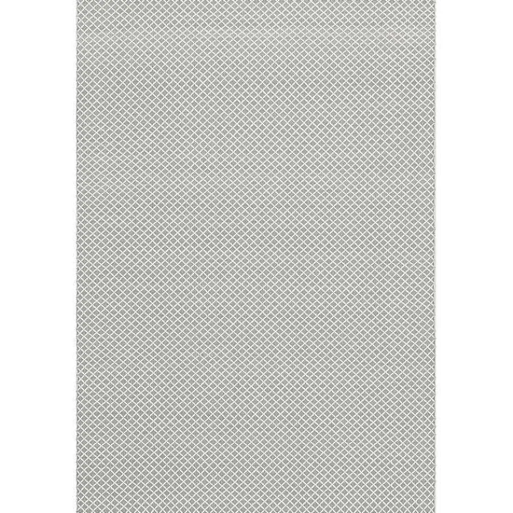 Area Rugs-Kirklands Home Blue & White Trellis Indoor/Outdoor Rug, 4x6
