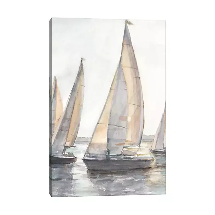 Canvas Art-Kirklands Home Plein Air Sailboats Canvas Art Print