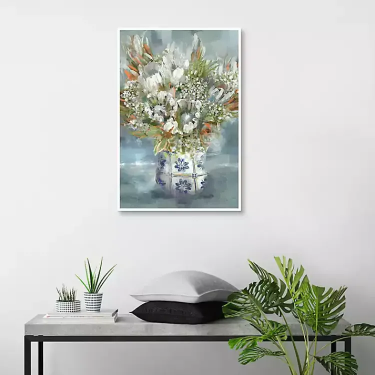 Canvas Art-Kirklands Home Mediterranean Bouquet I Framed Canvas Art Print