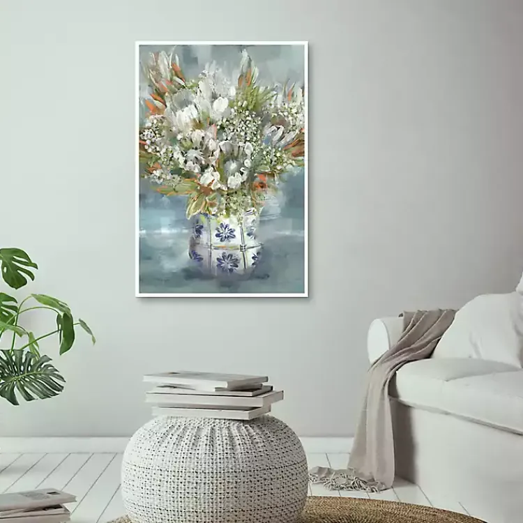Canvas Art-Kirklands Home Mediterranean Bouquet I Framed Canvas Art Print