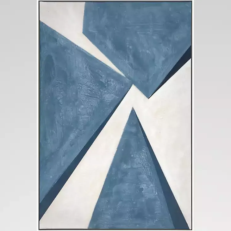 Canvas Art-Kirklands Home From Below II Framed Canvas Art Print Blue