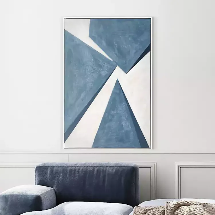 Canvas Art-Kirklands Home From Below II Framed Canvas Art Print Blue