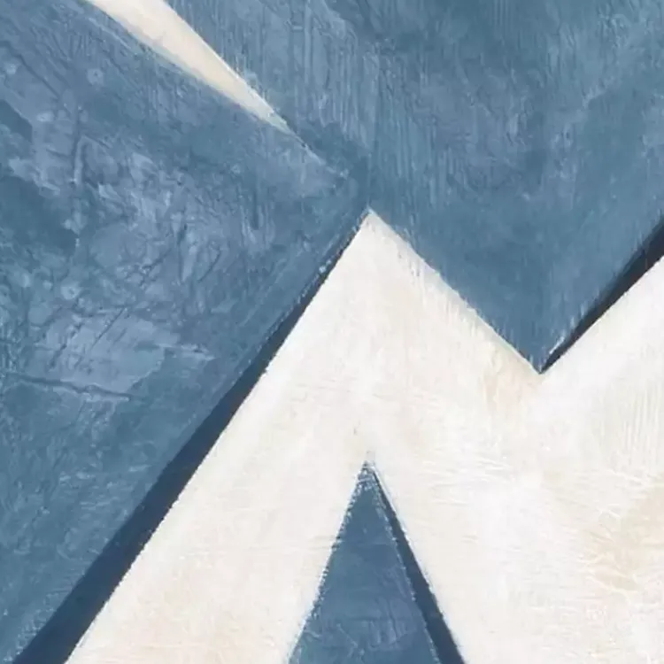 Canvas Art-Kirklands Home From Below II Framed Canvas Art Print Blue