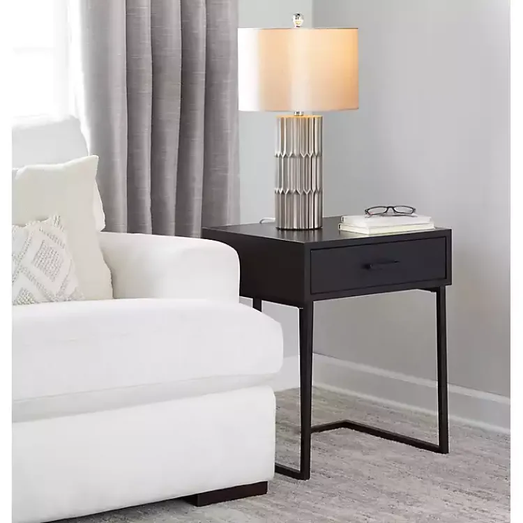 Table Lamps-Kirklands Home Metallic and Champagne Tanya Table Lamp Brown