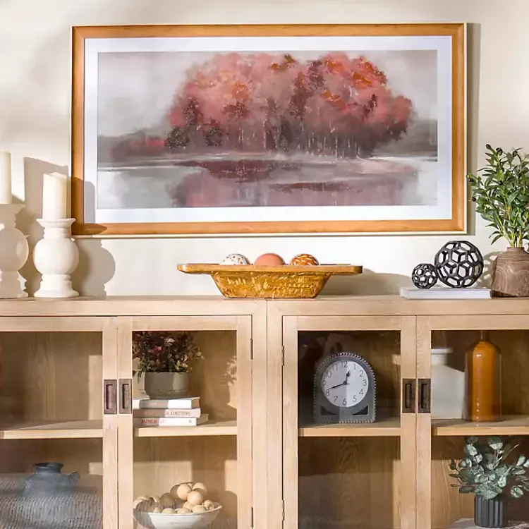 Framed Art-Kirklands Home Red Tree Landscape Framed Art Print