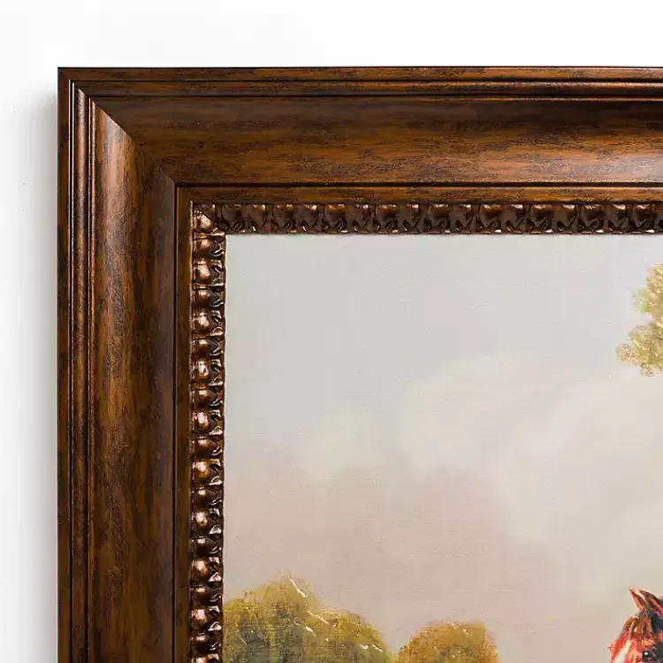 Framed Art-Kirklands Home Horse and Dog Vintage Framed Art Print Multi
