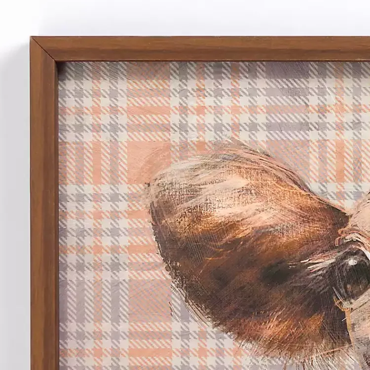 Framed Art-Kirklands Home Plaid Cow Close-Up Framed Art Print