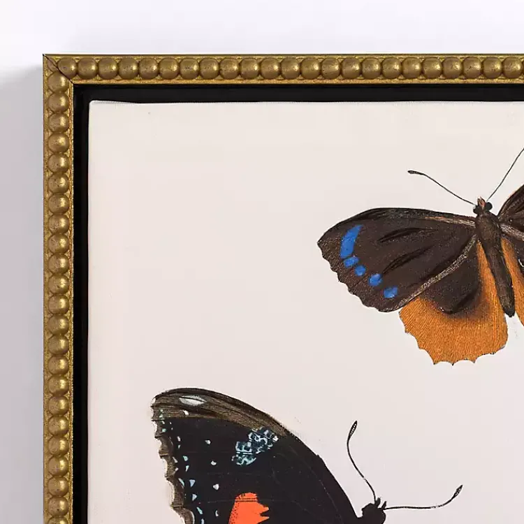 Canvas Art-Kirklands Home Butterfly Swarm Framed Canvas Art Prints, Set of 3 Multi