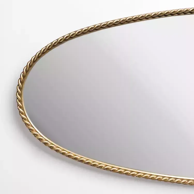 Decorative Mirrors-Kirklands Home Gold Artemis Twist Frame Wall Mirror
