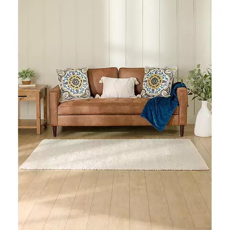 Area Rugs-Kirklands Home Boucle Area Rug, 4x6 Ivory