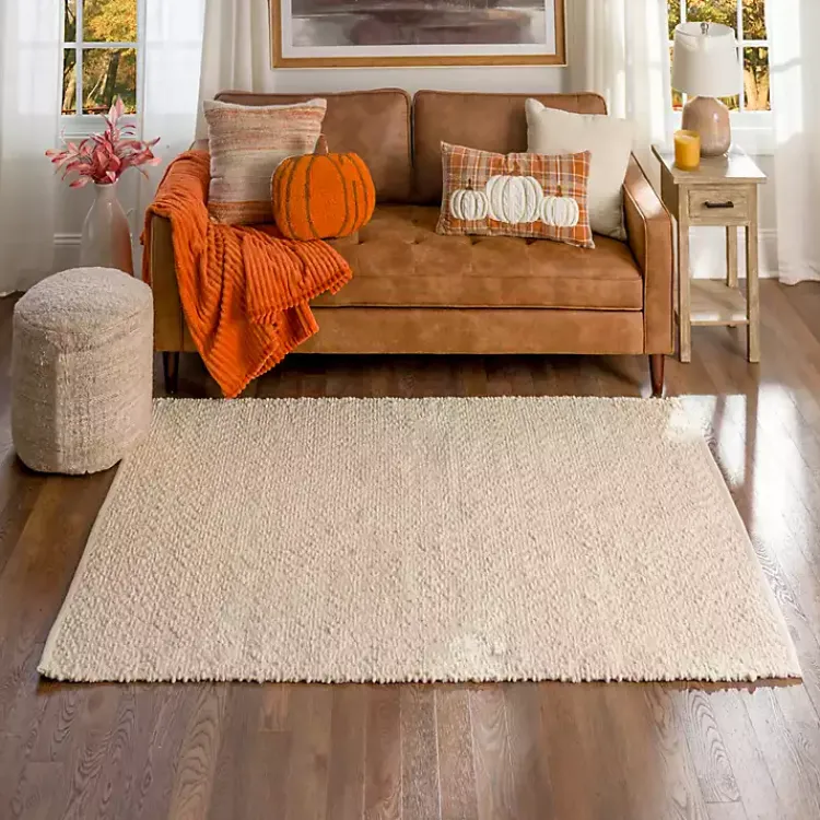 Area Rugs-Kirklands Home Boucle Area Rug, 4x6 Ivory