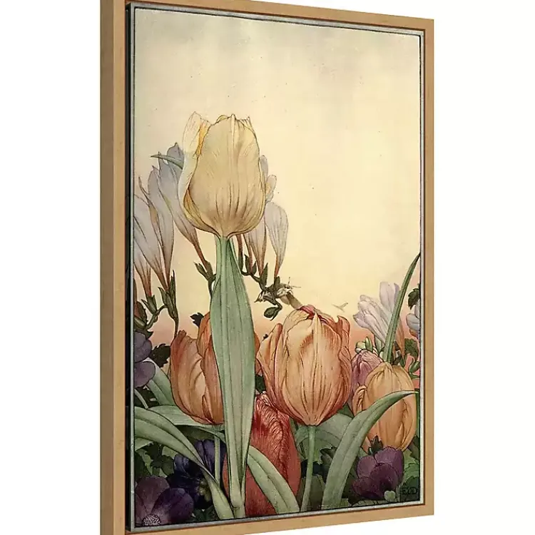 Canvas Art-Kirklands Home Fantasy Garden Tulip Framed Canvas Art Print