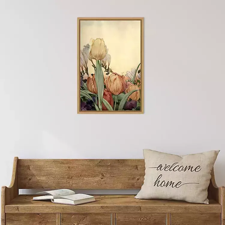 Canvas Art-Kirklands Home Fantasy Garden Tulip Framed Canvas Art Print