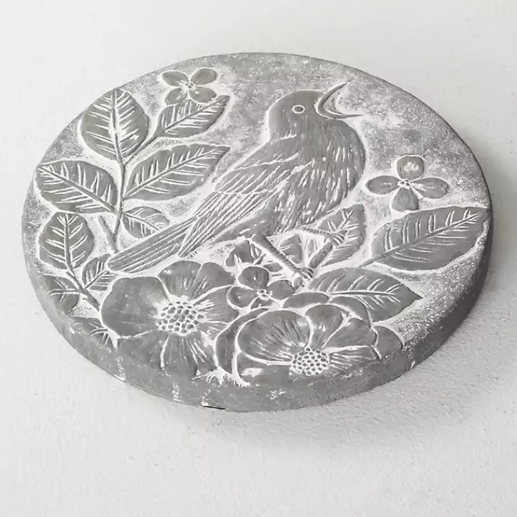 Garden Decor-Kirklands Home Bird Cement Stepping Stone Gray