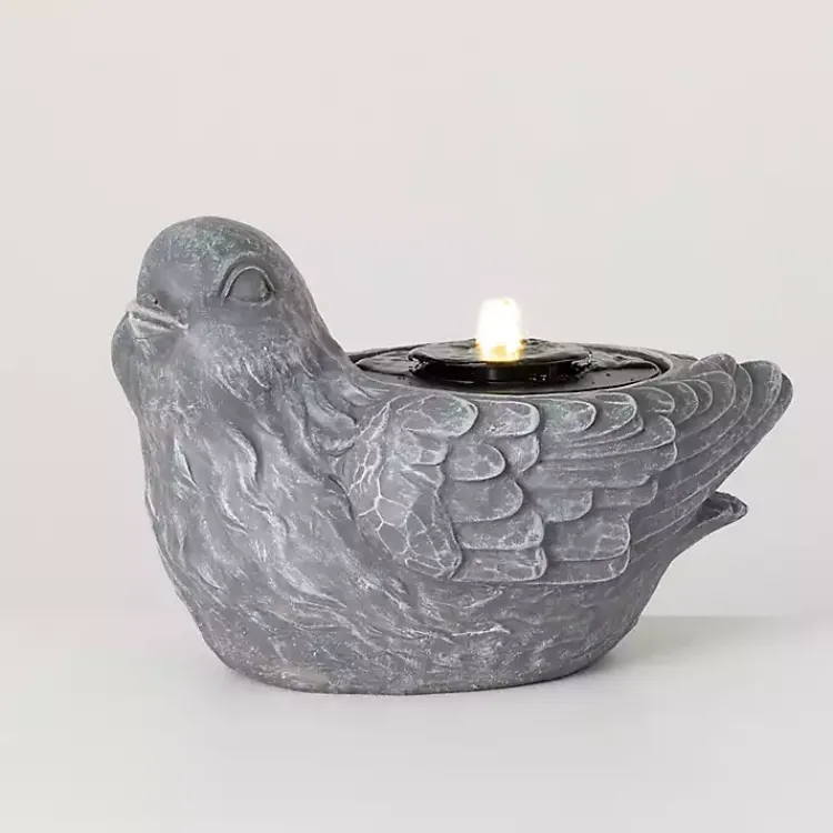 Garden Decor-Kirklands Home Resin Bird Outdoor Fountain Gray