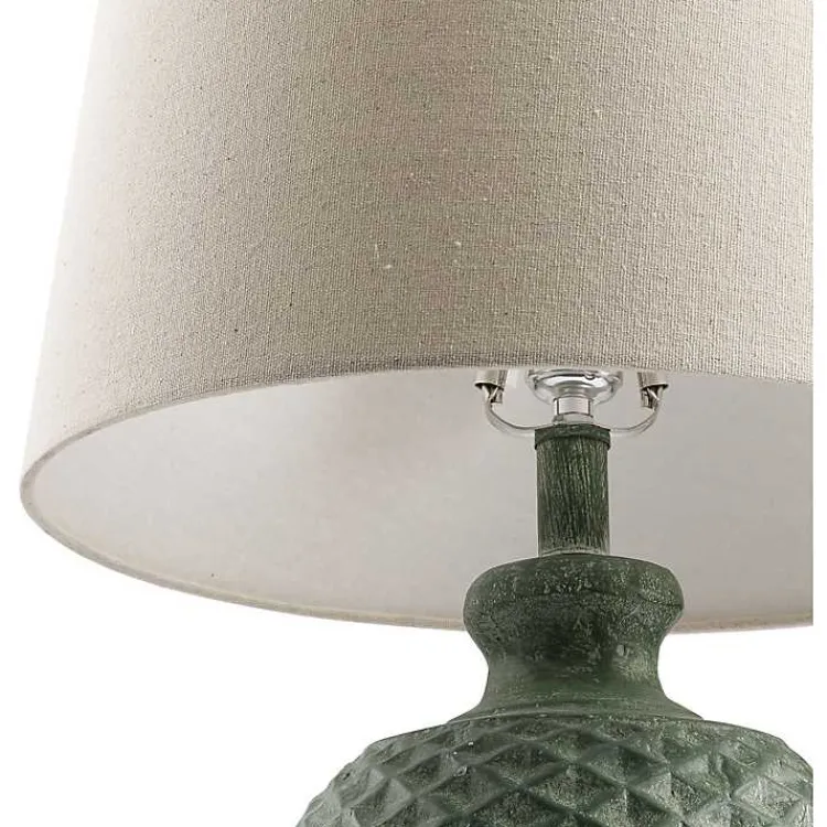 Table Lamps-Kirklands Home Green Yosemite Textured Table Lamp Tan