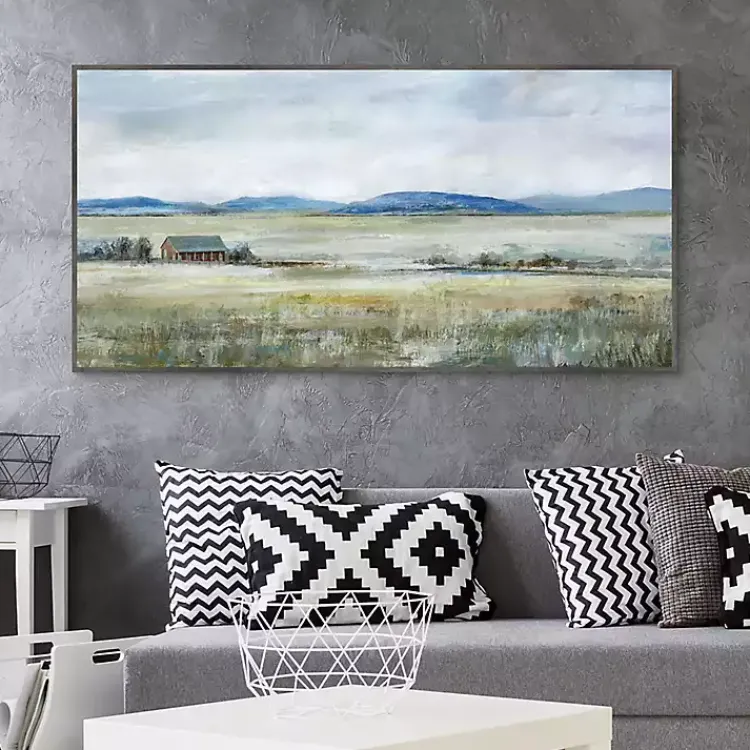 Canvas Art-Kirklands Home Patterson's Farm Framed Canvas Art Print Green