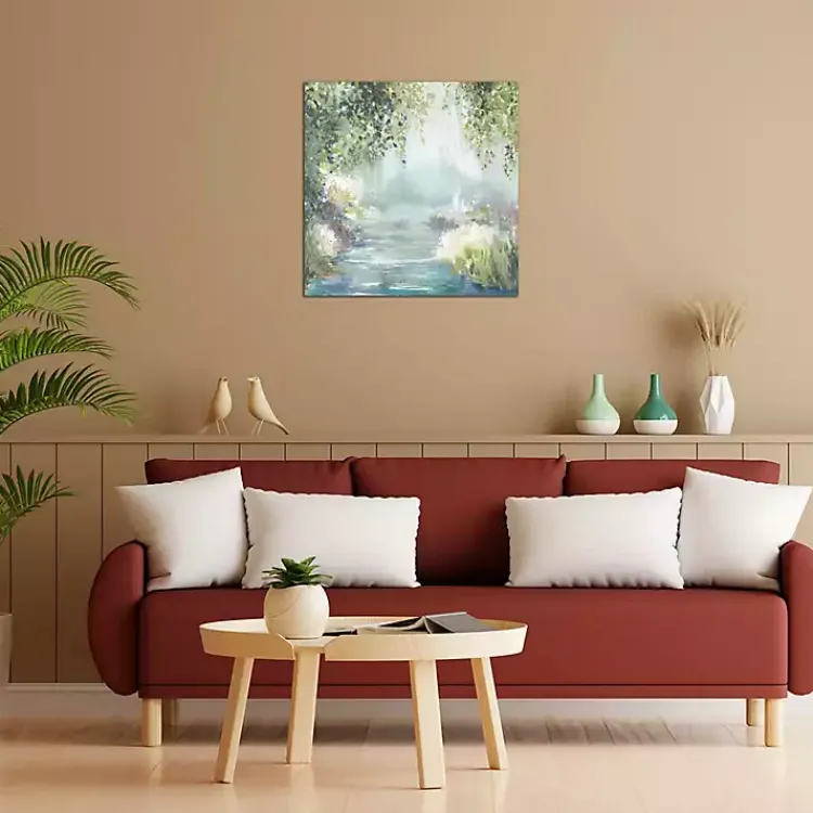 Canvas Art-Kirklands Home Sunny Forest Path Canvas Art Print