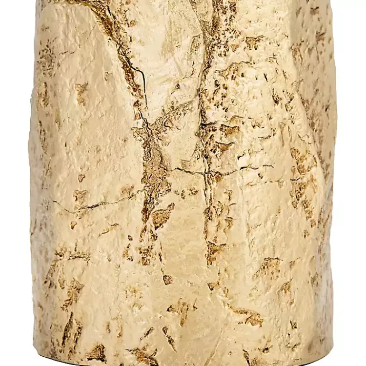 Table Lamps-Kirklands Home Metallic Gold Textured Table Lamp Ivory