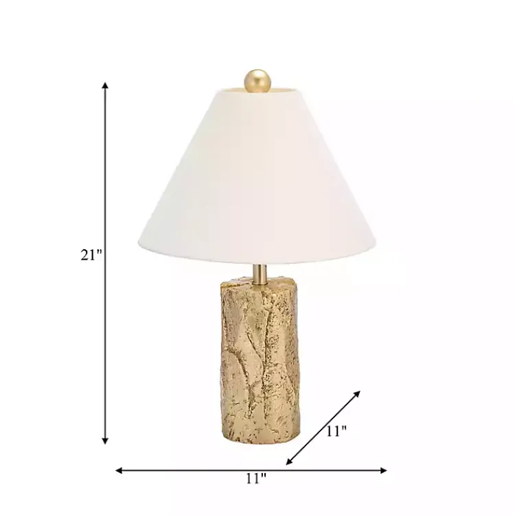 Table Lamps-Kirklands Home Metallic Gold Textured Table Lamp Ivory