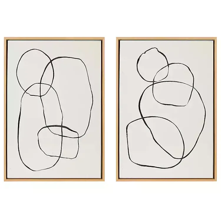 Canvas Art-Kirklands Home Sylvie Going in Circles Canvas Prints, Set of 2