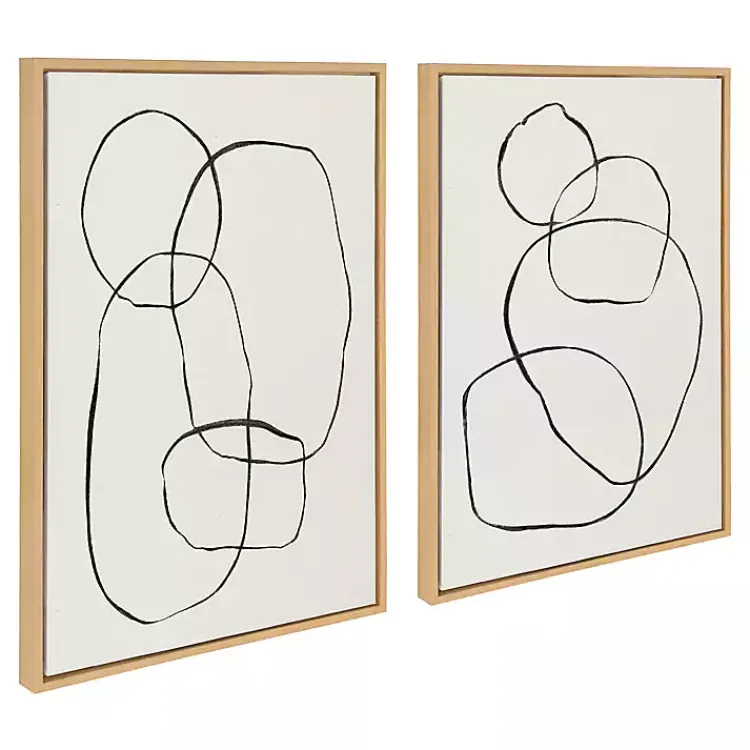 Canvas Art-Kirklands Home Sylvie Going in Circles Canvas Prints, Set of 2