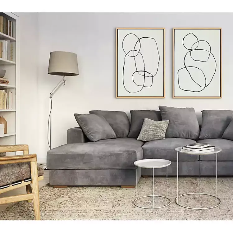 Canvas Art-Kirklands Home Sylvie Going in Circles Canvas Prints, Set of 2