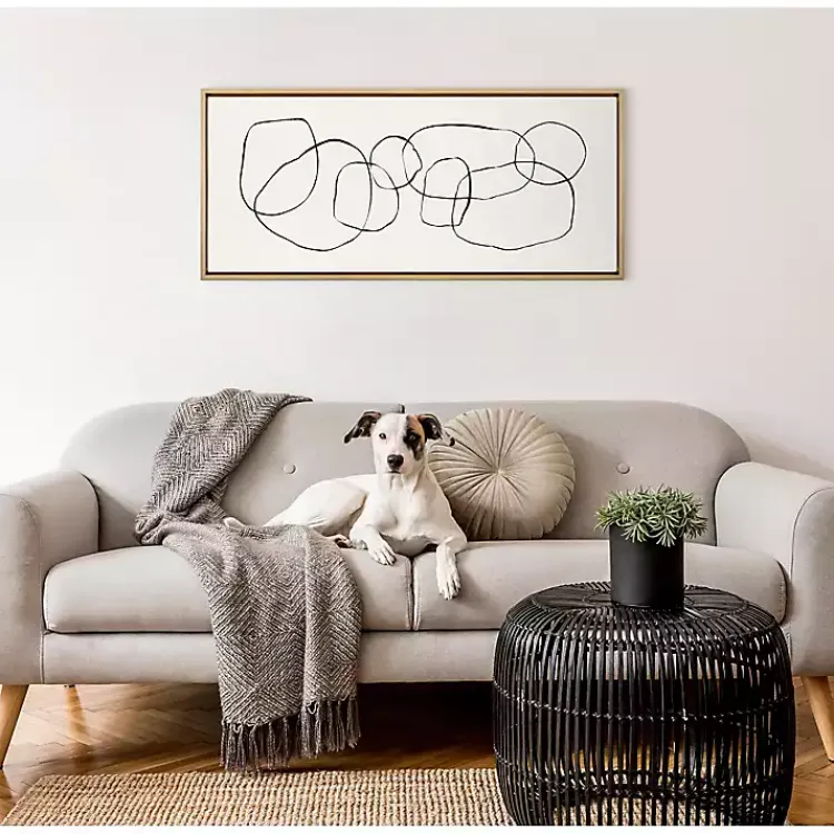 Canvas Art-Kirklands Home Dancing Circles Framed Canvas Art Print