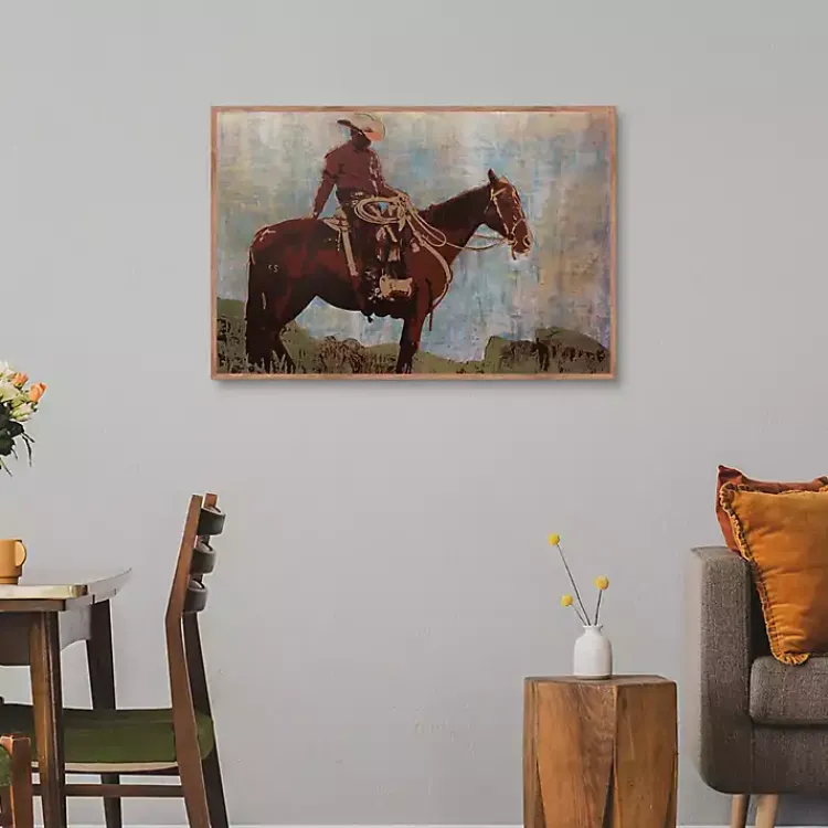 Canvas Art-Kirklands Home Western Moment Framed Canvas Art Print