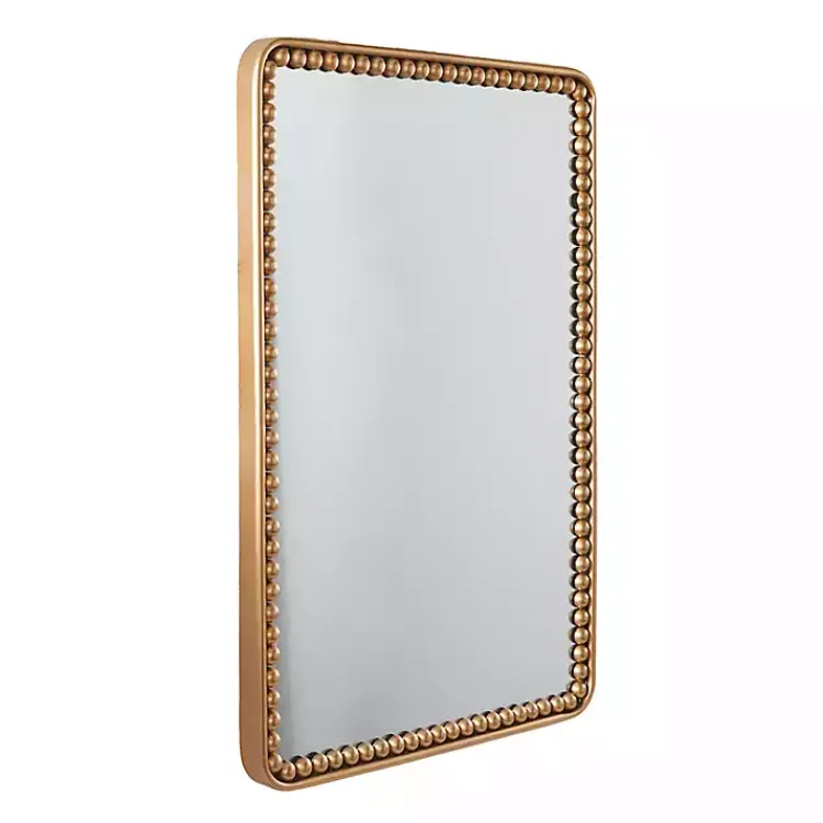 Decorative Mirrors-Kirklands Home Gold Rounded Rectangle Wall Mirror