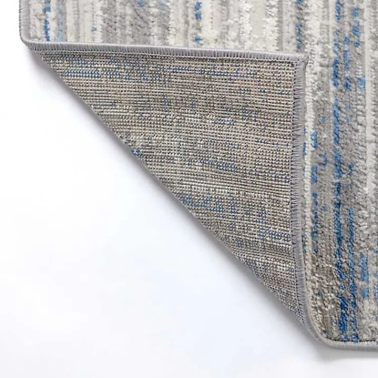 Area Rugs-Kirklands Home Dark Blue Claire Modern Runner, 2x8