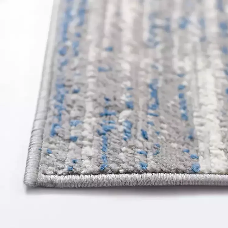 Area Rugs-Kirklands Home Dark Blue Claire Modern Runner, 2x8