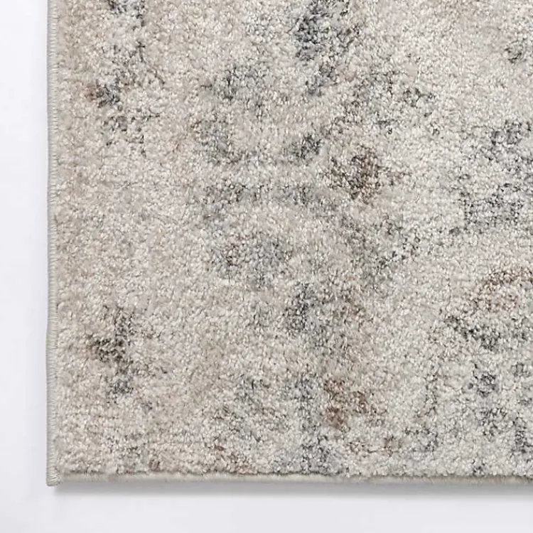 Area Rugs-Kirklands Home Cream Winn Medallion Area Rug, 5x8 Ivory