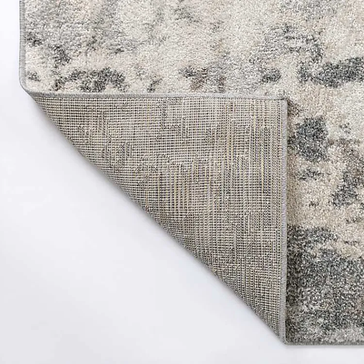 Area Rugs-Kirklands Home Gray and Cream Wray Modern Area Rug, 5x8