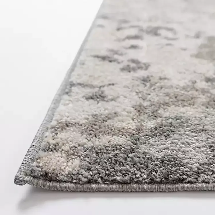Area Rugs-Kirklands Home Gray and Cream Wray Modern Area Rug, 5x8