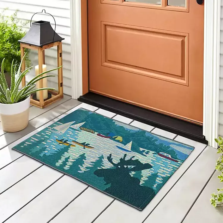 Outdoor Rugs-Kirklands Home Sailboat Indoor/Outdoor Rug, 3x4