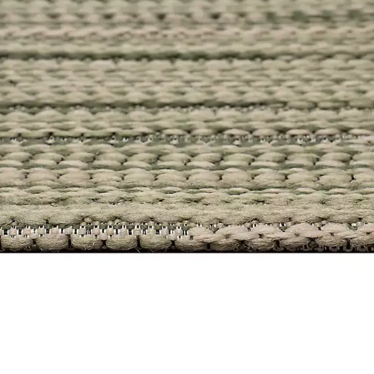 Outdoor Rugs-Kirklands Home Woven Lines Indoor/Outdoor Accent Rug, 2x2 Green