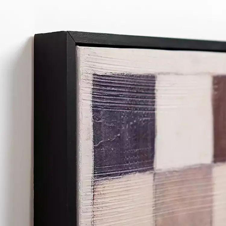 Canvas Art-Kirklands Home Color Block Squares Framed Canvas Art Print Multi