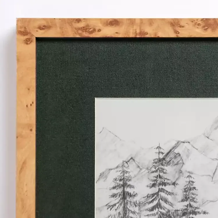 Framed Art-Kirklands Home Sketched Snowscape Framed Art Print