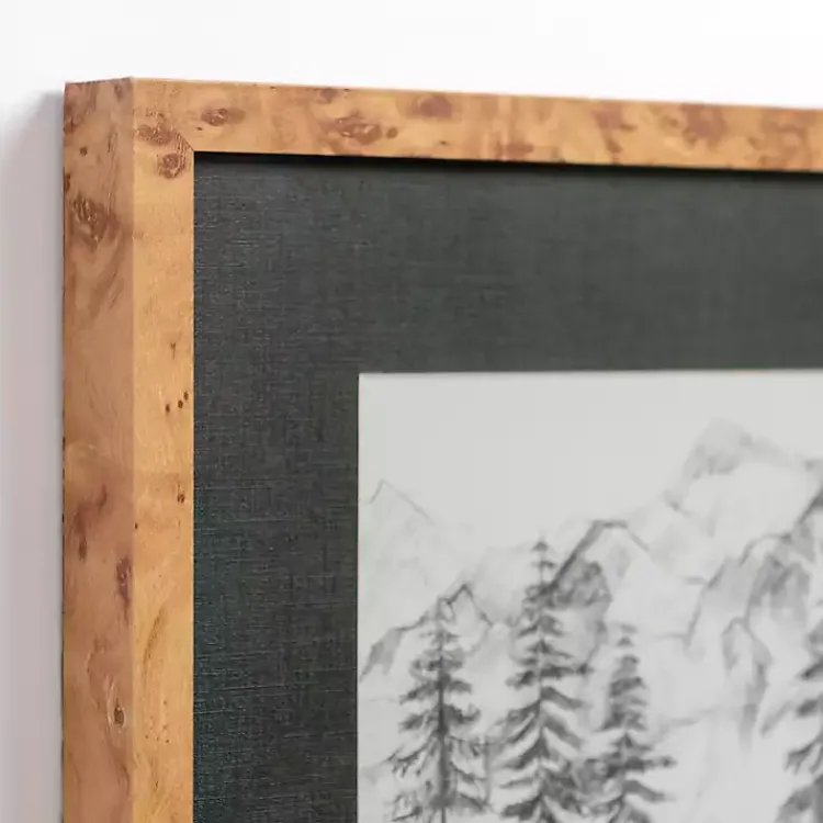 Framed Art-Kirklands Home Sketched Snowscape Framed Art Print