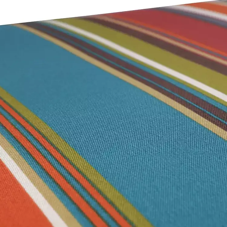 Outdoor Cushions & Pillows-Kirklands Home Multicolor Striped Outdoor Loveseat Cushion