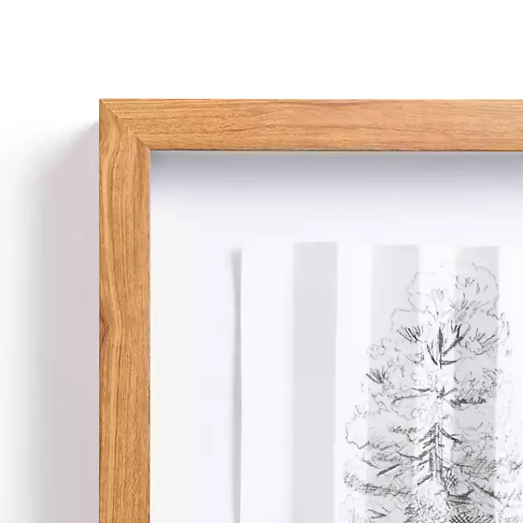 Framed Art-Kirklands Home Folded Paper Tree Framed Art Print White