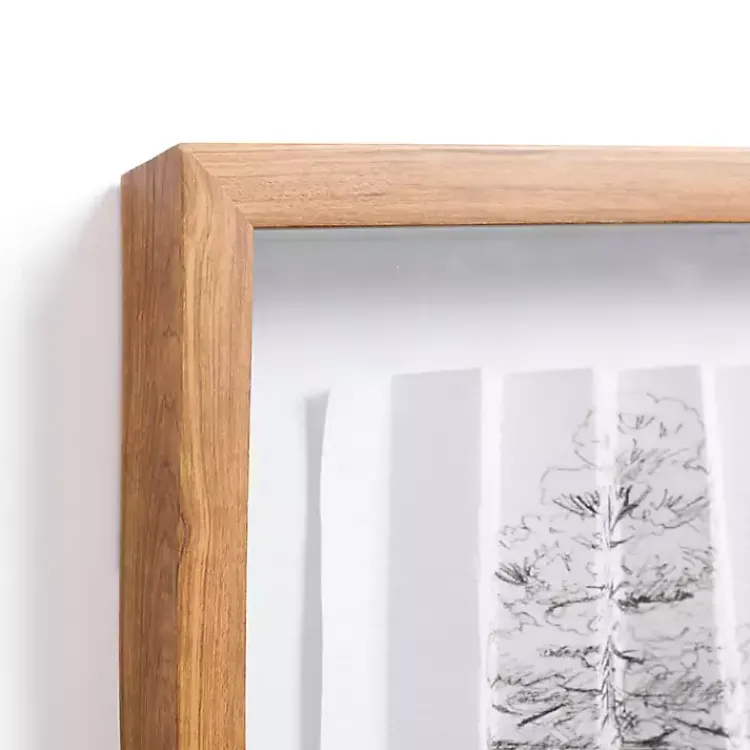 Framed Art-Kirklands Home Folded Paper Tree Framed Art Print White