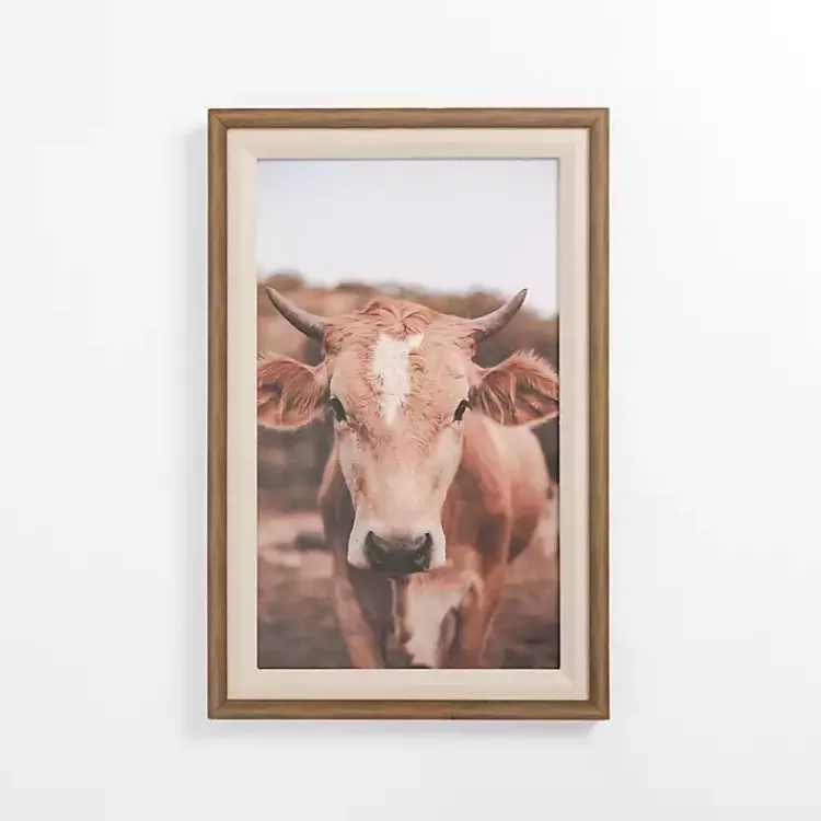 Canvas Art-Kirklands Home Moove Over Framed Canvas Art Print Brown