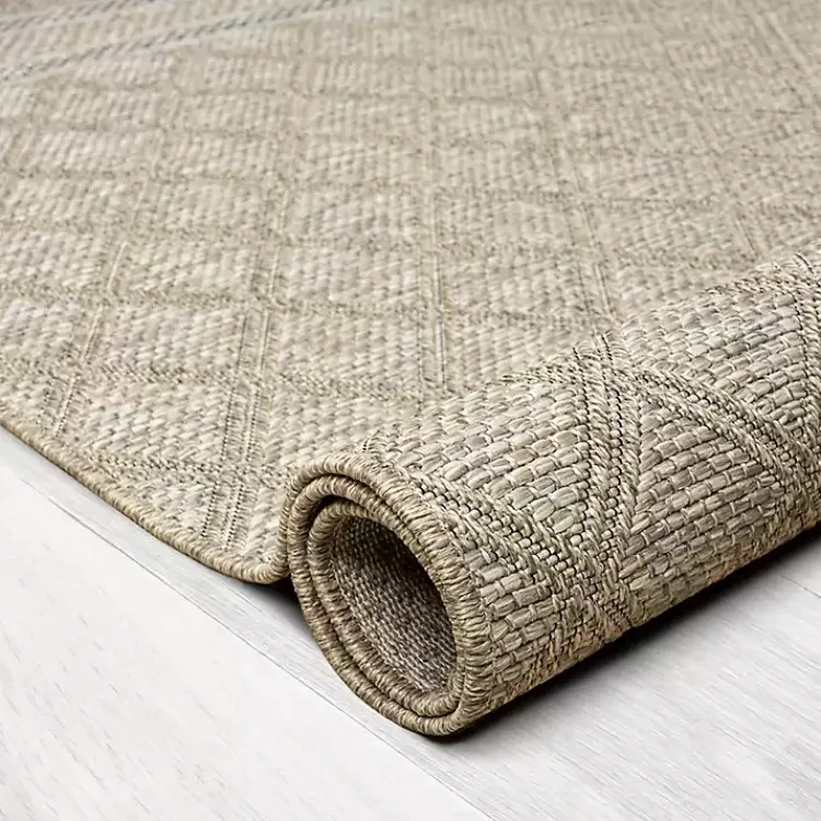 Outdoor Rugs-Kirklands Home Diamond Lattice Indoor/Outdoor Rug, 8x10 Brown