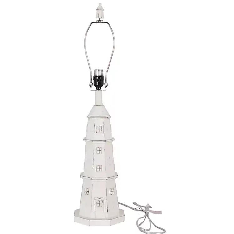 Table Lamps-Kirklands Home Lighthouse Table Lamp White