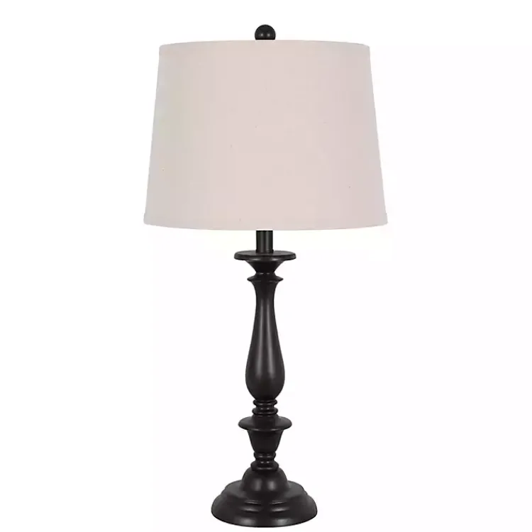 Table Lamps-Kirklands Home Dark Brown Transitional Table Lamps, Set of 2 Tan