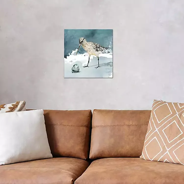 Canvas Art-Kirklands Home Delray Sandpiper Canvas Art Print Blue