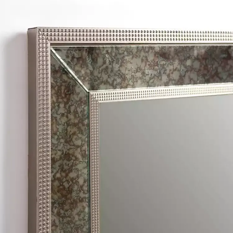 Decorative Mirrors-Kirklands Home Luxe Silver Antique Frame Wall Mirror, 35 in.